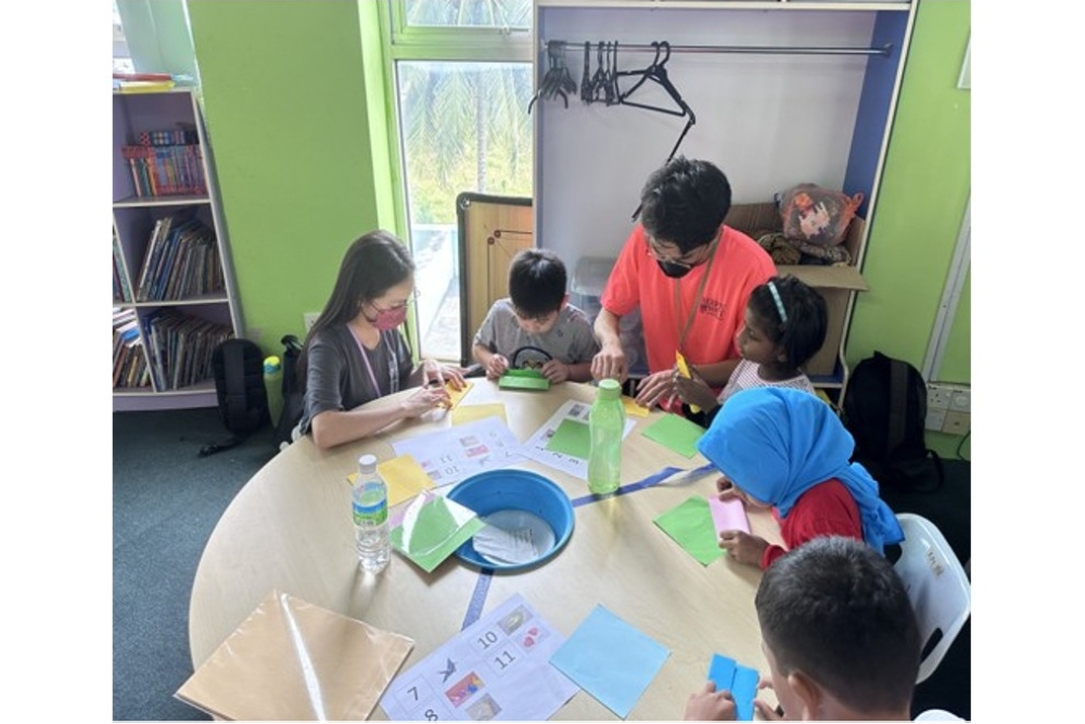 Students engage in activities with the Malaysian Federation of the Deaf. — Picture courtesy of the author