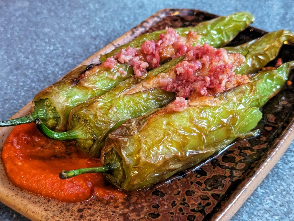 A step above just great bar food, the stuffed Charleston peppers from sits is a must-have every time I go back — Picture by Ethan Lau