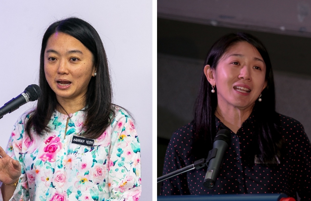 Hannah Yeoh and Yeo Bee Yin share the spotlight. — Pictures by Raymond Manuel and Ahmad Zamzahuri
