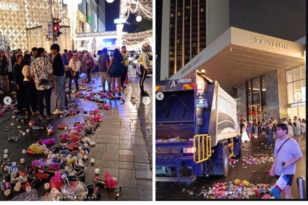 Festive fun, not trash: DBKL urges responsible celebration as Jalan Bukit Bintang gets littered