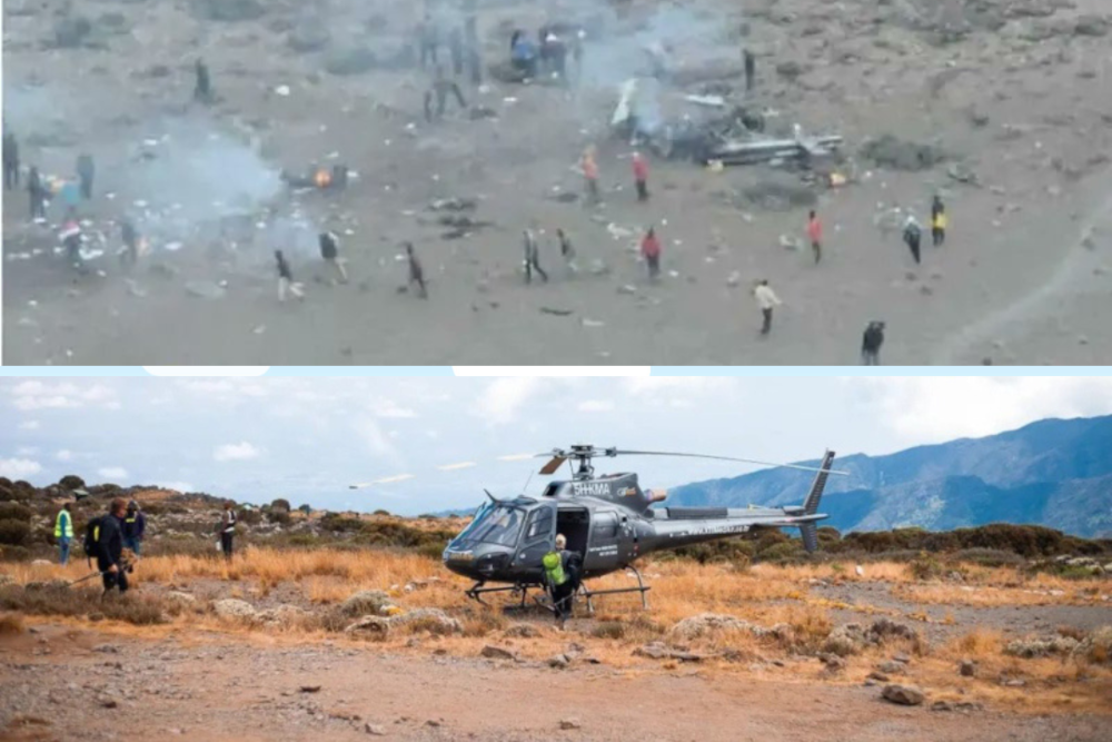 Tragedy on Tanzania’s Mount Kilimanjaro: Five killed in rescue helicopter crash
