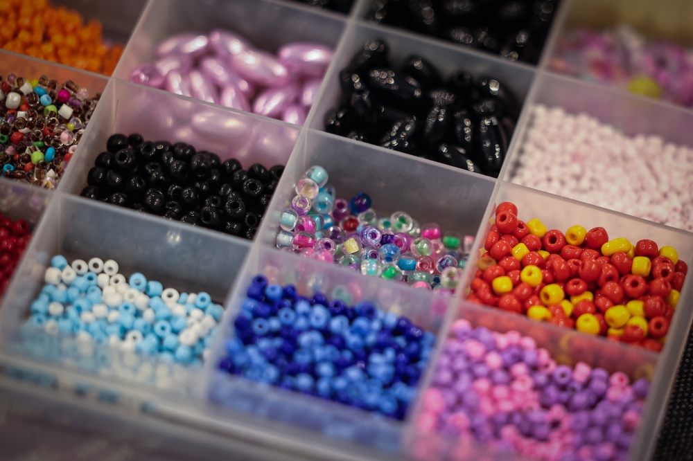 Beads sourced from Miri, combining modern materials with long-held symbolic meanings. — Bernama pic