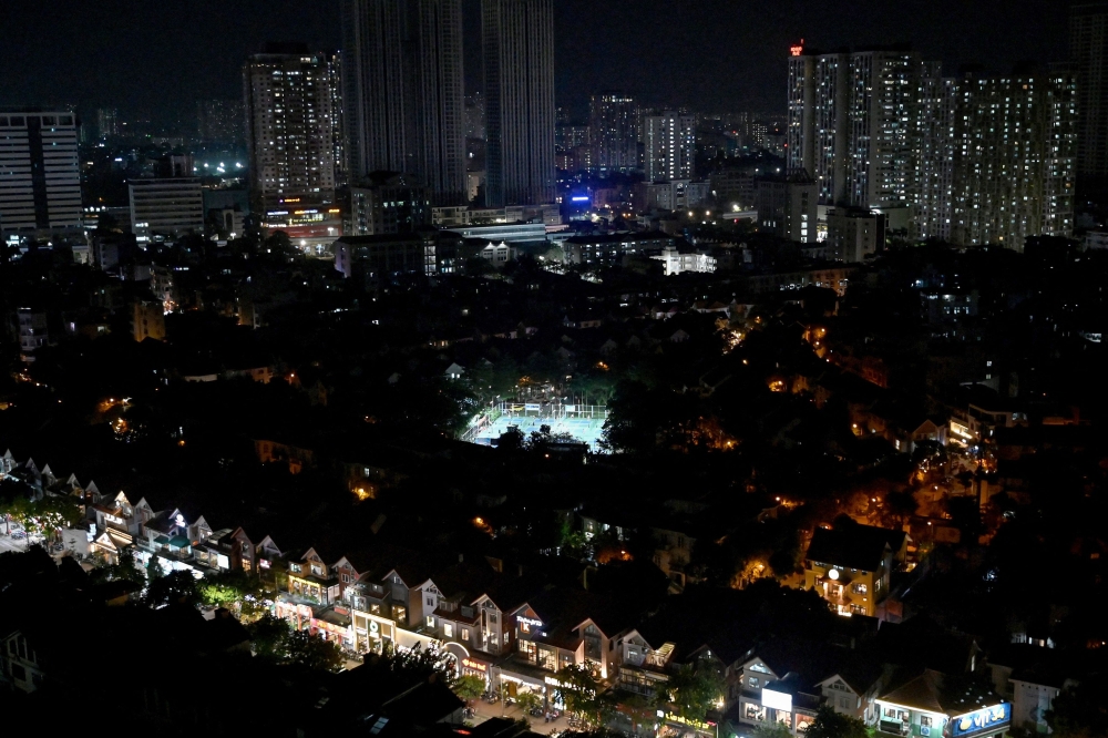 A pickleball court in a Hanoi residential area, where the sport’s booming popularity has residents divided over noise. — AFP pic
