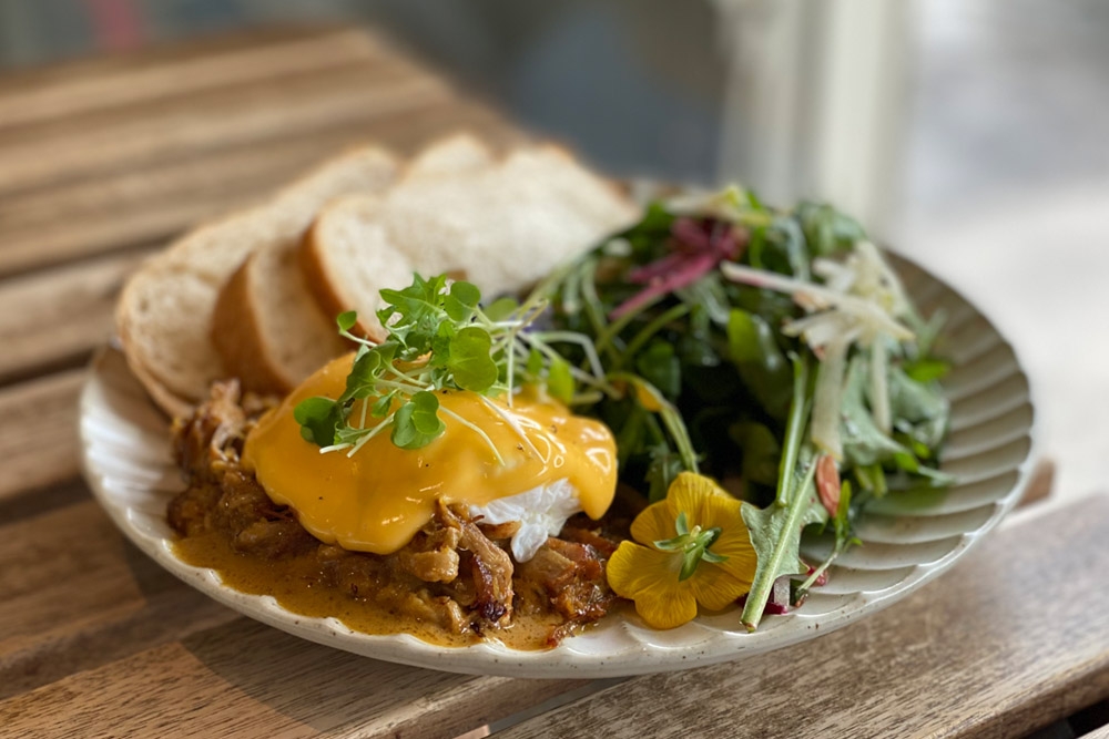 Balinese Pulled Pork Egg Benedict. — Picture by CK Lim