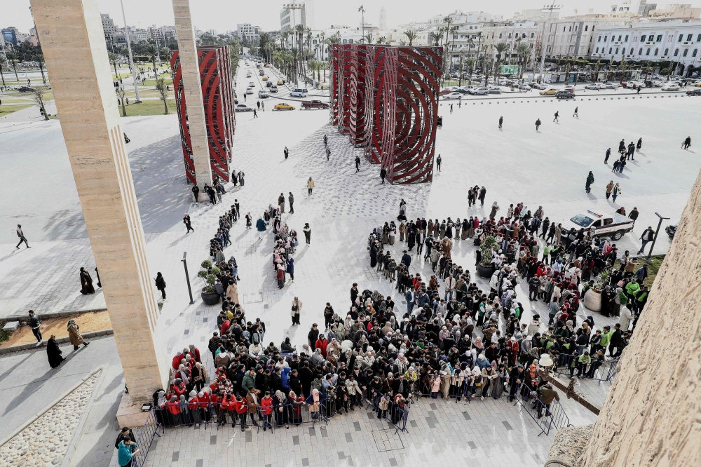 Libyan families and students visit the National Museum after its reopening, following a closure of more than a decade in the Libyan capital Tripoli on December 23, 2025. — AFP pic