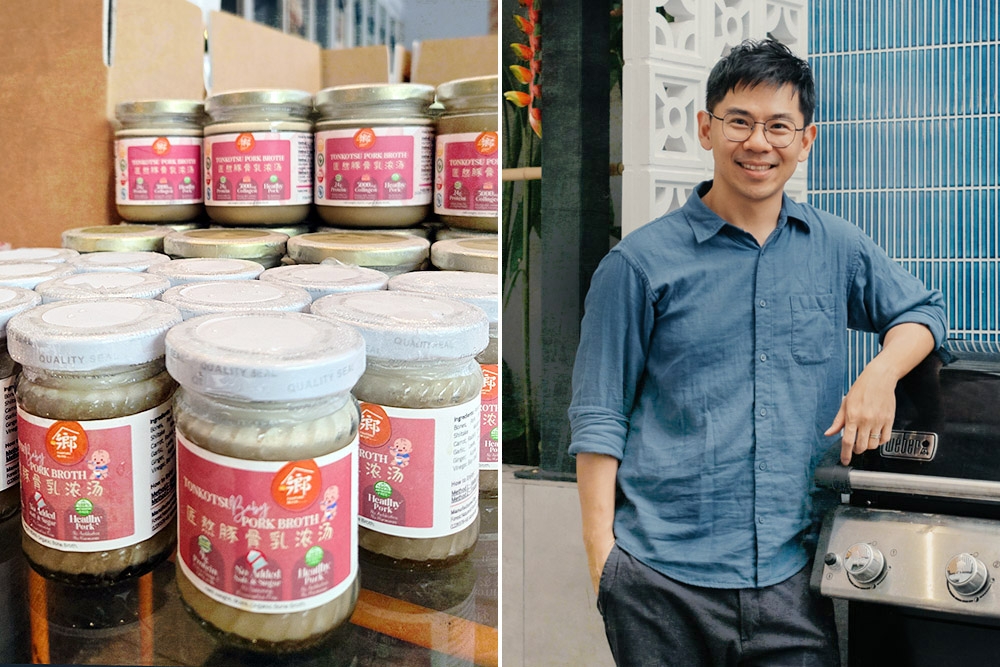 Derson Tan (right) believes that broth is one of the few foods that nourishes us at every stage of life. — Pictures courtesy of Kampung Dining