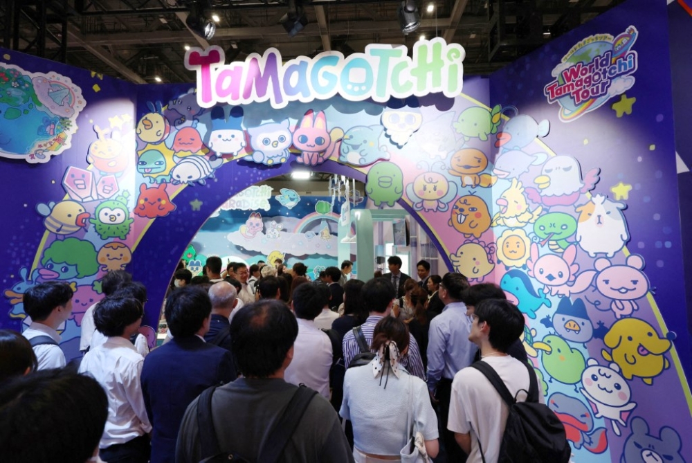 Visitors pack Bandai’s booth at the International Tokyo Toy Show in Koto Ward, Tokyo, August 28, 2025. — AFP pic