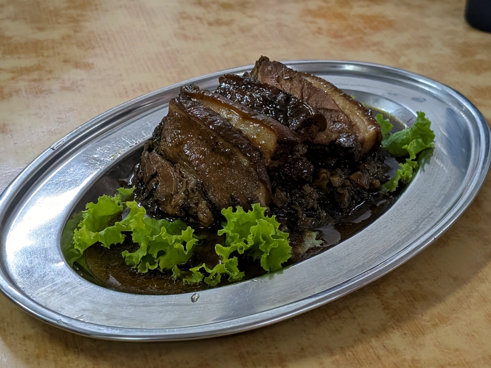 The ‘mui choy kau yuk’ is worth a try. — Picture by Ethan Lau