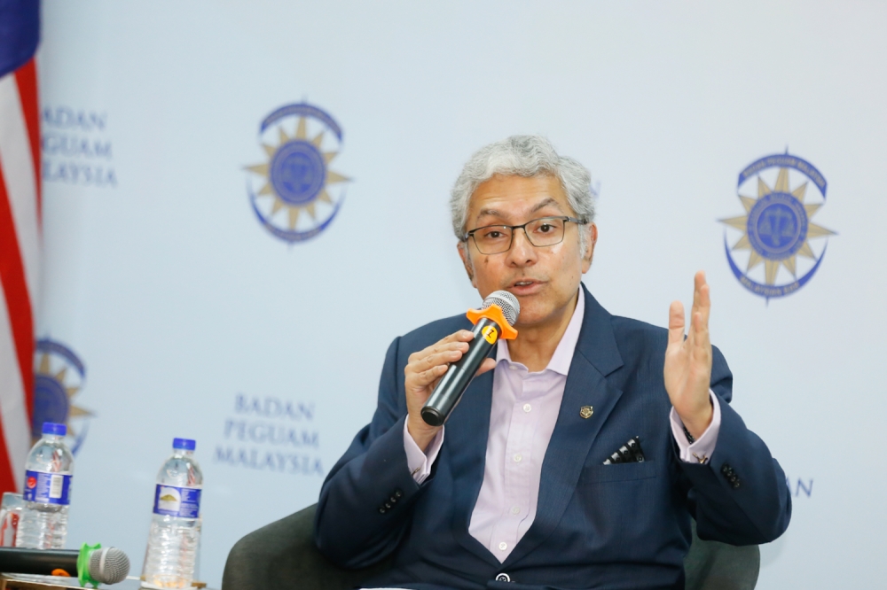 Lawyer Sathish Mavath Ramachandran said these platforms now have to follow all of Malaysia’s laws, which means investigations can also be carried out if the platforms’ users use them to enable the funding of terrorism. — Picture by Raymond Manuel
