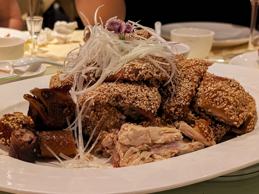 The 1980s-Style Sesame Crispy Chicken is emblematic of that era of cooking. — Picture by Ethan Lau