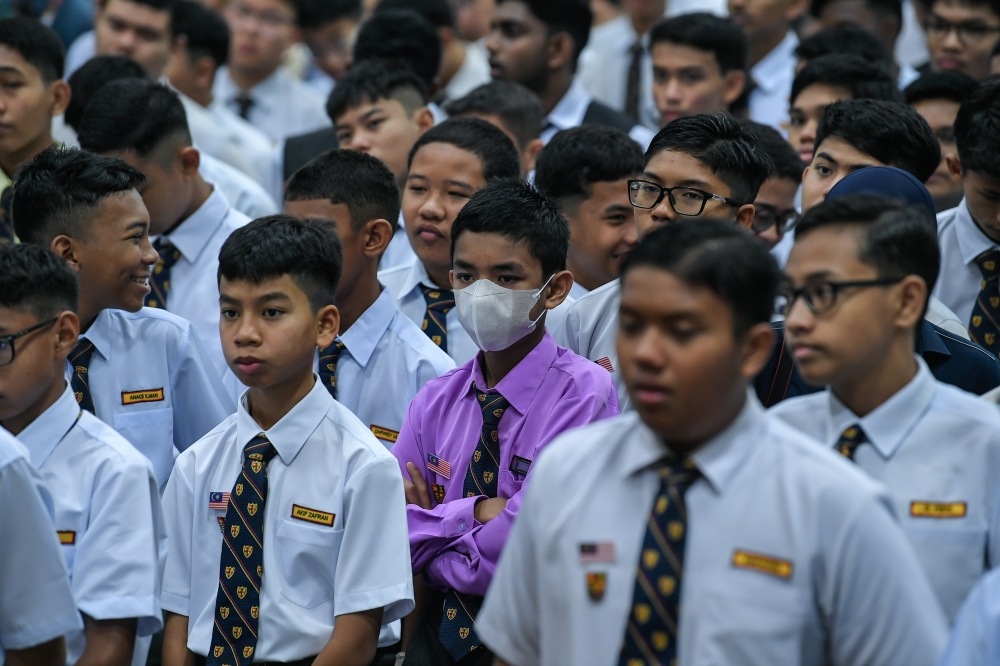 A view of the first day of the 2026 school session during the inspection at Sultan Abdul Hamid College in Alor Setar January 11, 2026. — Bernama pic