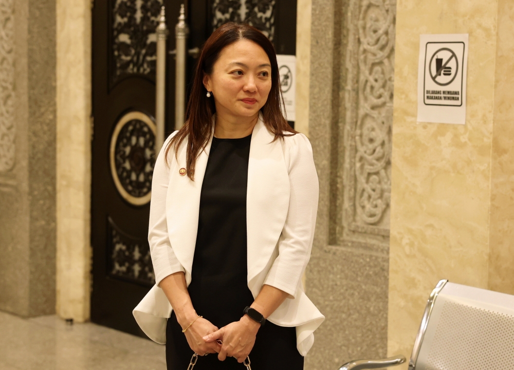 Federal Territories Minister Hannah Yeoh at the Palace of Justice, January 13, 2026. — Bernama pic 