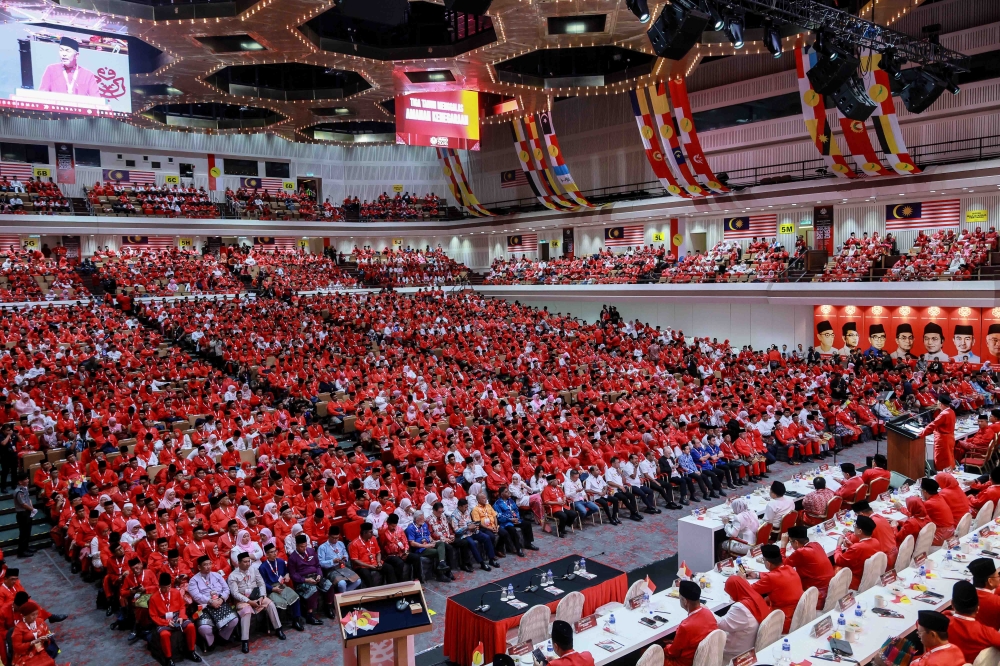 A general view of delegates at the 2025 Umno General Assembly, World Trade Centre Kuala Lumpur, January 15, 2026. — Picture by Sayuti Zainudin