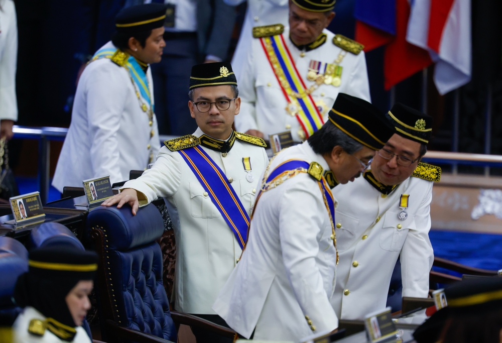 Communications Minister Datuk Fahmi Fadzil attends the Opening Ceremony of the First Meeting of the Fifth Term of the 15th Parliament for the Dewan Rakyat and Dewan Negara in Kuala Lumpur January 19, 2026. — Bernama pic