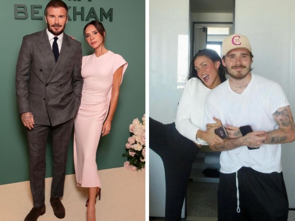 Legendary British footballer David and his wife Victoria Beckham (left) and Brooklyn and his wife Nicola Peltz Beckham (right) have been embroiled in a family feud for years that came to a head when the son accused his parents of trying to wreck his marriage and his life. — Pictures from Instagram/davidbeckham and brooklynpeltzbeckham