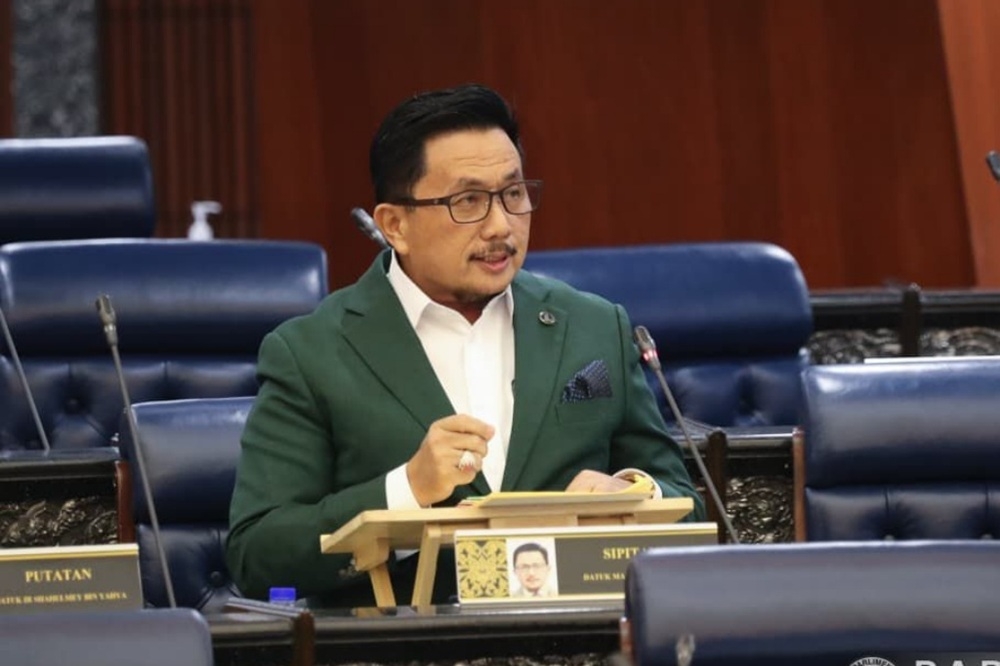 Sipitang MP Datuk Matbali Musah speaks during the debate in the Dewan Rakyat. — The Borneo Post pic 
