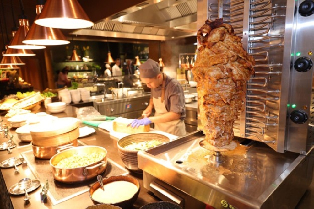 Shawarma will be served at the Open Kitchen.