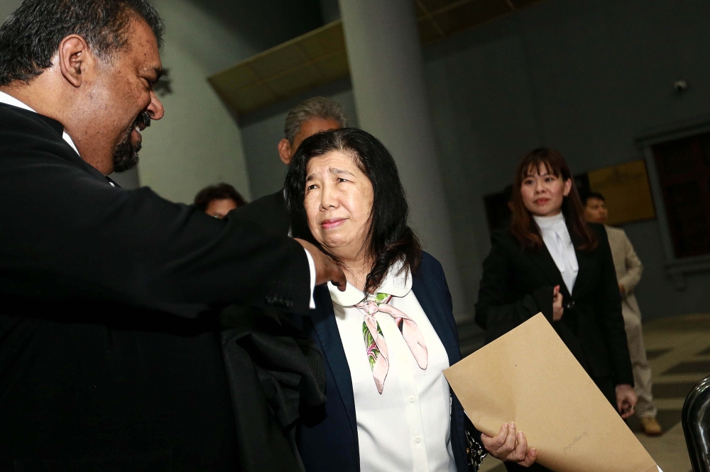 Suzanne Liew, wife of Pastor Raymond Koh, leaves the courtroom after the decision of her husband’s case at the Kuala Lumpur Court Complex November 5, 2025. — Picture by Sayuti Zainudin