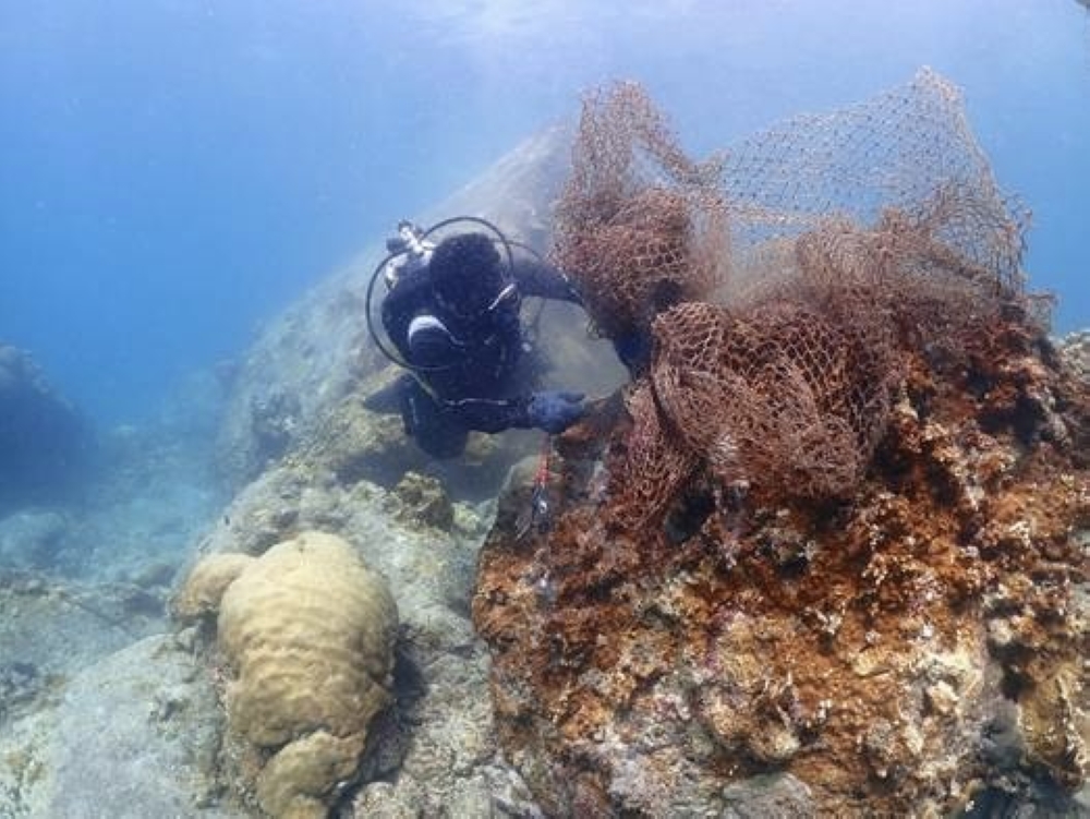 Ghostnets removal done by the Community Marine Conservation Groups (CMCGs) to reduce impact on coral reefs. — Picture by Reef Check Malaysia