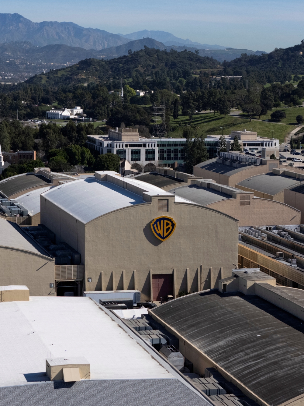 A drone view shows the Warner Bros. studio lot in Burbank, California January 20, 2026. — Reuters pic 