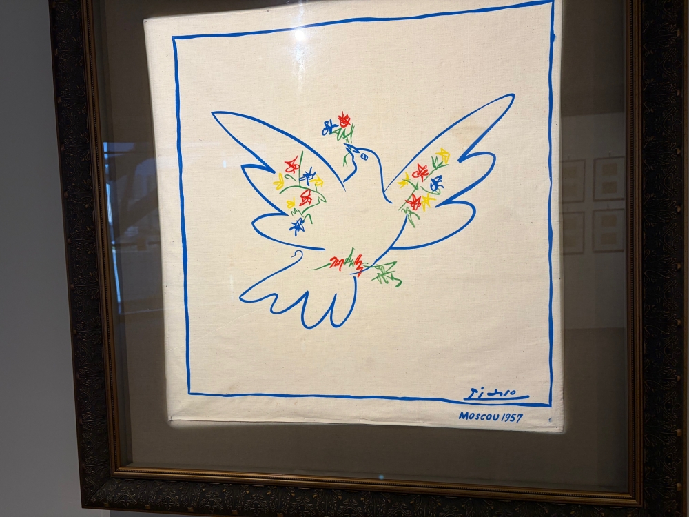 Dove of the Youth Festival lithograph by Picasso, 1957. — Picture by Opalyn Mok