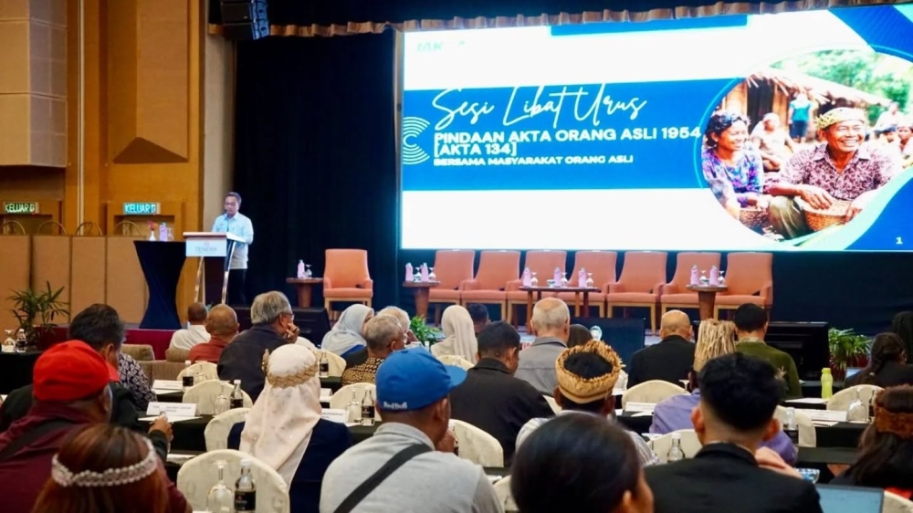 Representatives from various Orang Asli groups at a recent engagement session on proposed amendments to the Aboriginal Peoples Act. — Picture via Facebook/JakoaMalaysia