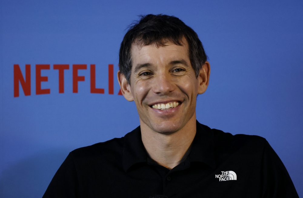 Climber Alex Honnold smiles during a press conference after free soloing the Taipei 101 Skyscraper in Taiper, Taiwan, on January 25, 2026. — Reuters pic