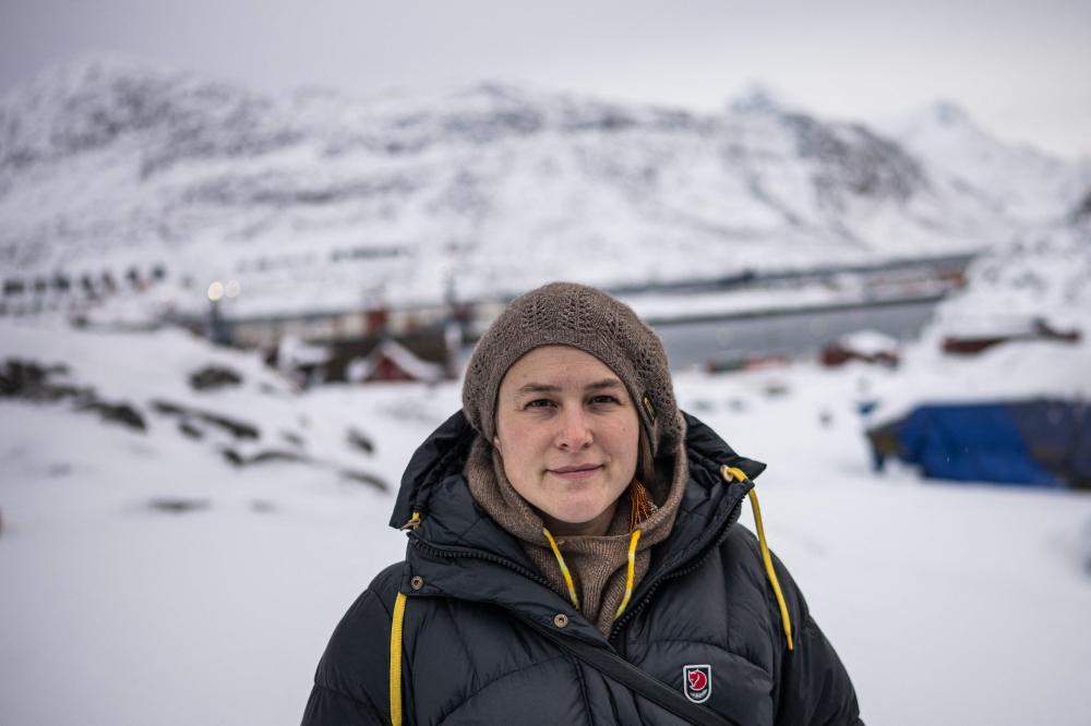 Arnakkuluk Jo Kleist is photographed in Nuuk, Greenland, on January 21, 2026. — AFP pic
