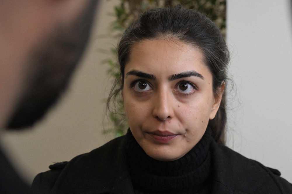 Human rights lawyer Imaan Mazari speaks during an interview with AFP, after a hearing at the Islamabad High Court Bar Association in Islamabad on January 20, 2026. — AFP pic