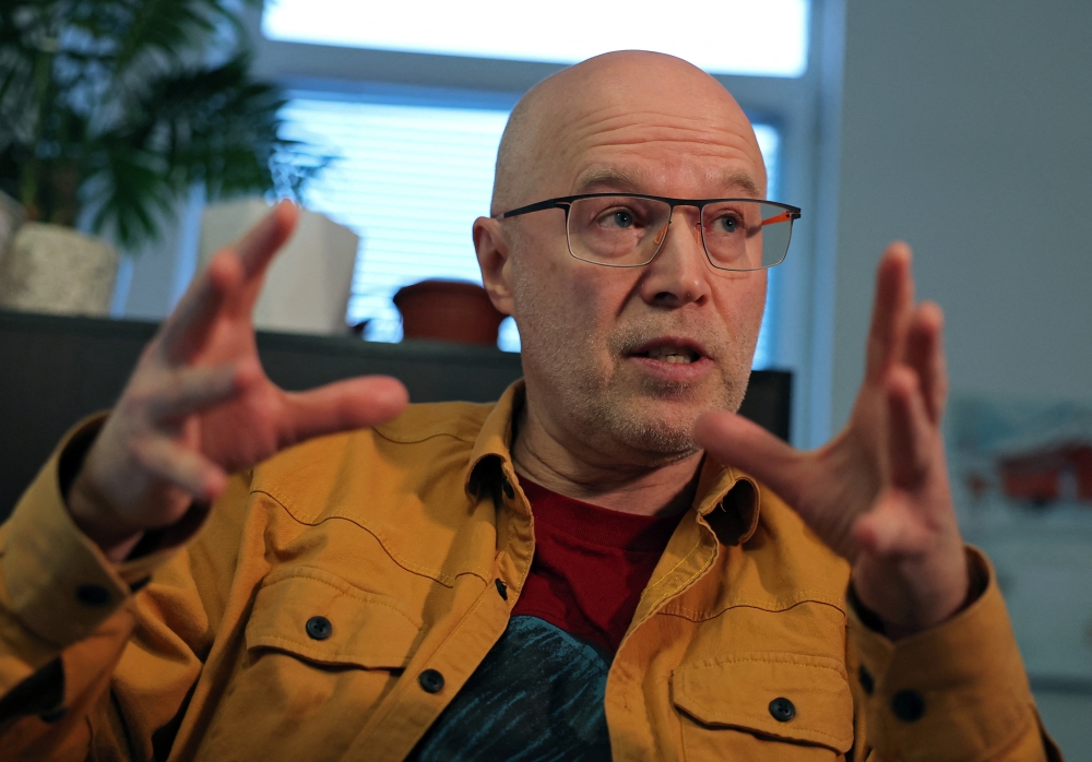 Russian director Konstantin Bronzit, whose animated short film ‘The Three Sisters’ has been nominated for an Oscar, attends an interview with Reuters at the Melnitsa animation studio in Saint Petersburg January 23, 2026. — Reuters pic