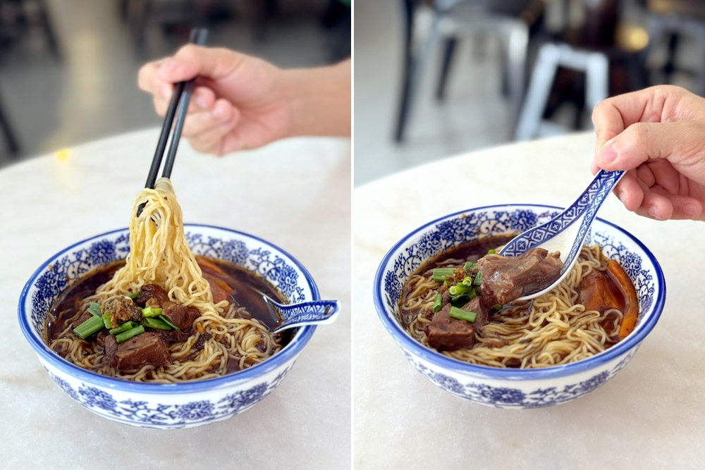 The springy noodles and tender beef. — Picture by CK Lim