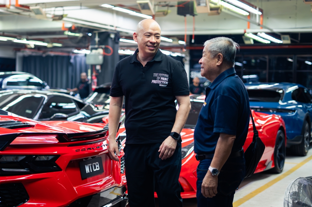 SPPF Malaysia technical director Darren Chang is pictured during the showcase of the company’s spray-on paint protection system in Petaling Jaya on January 22, 2026. — Picture courtesy of SPPF