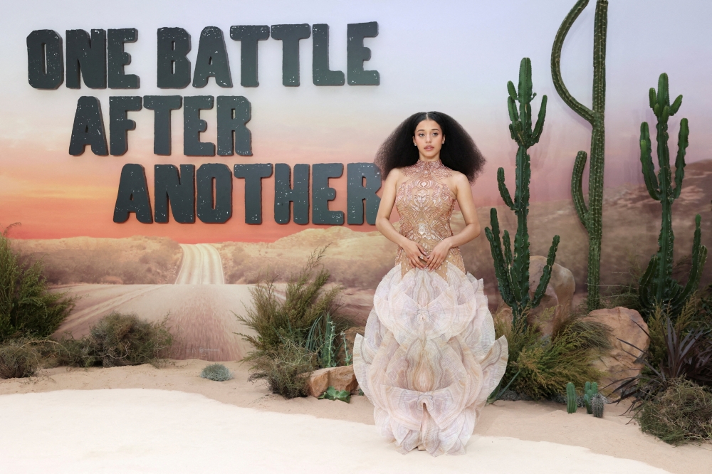 Cast member Chase Infiniti attends the London premiere for the movie ‘One Battle After Another’ in London, Britain, September 16, 2025. — Reuters pic