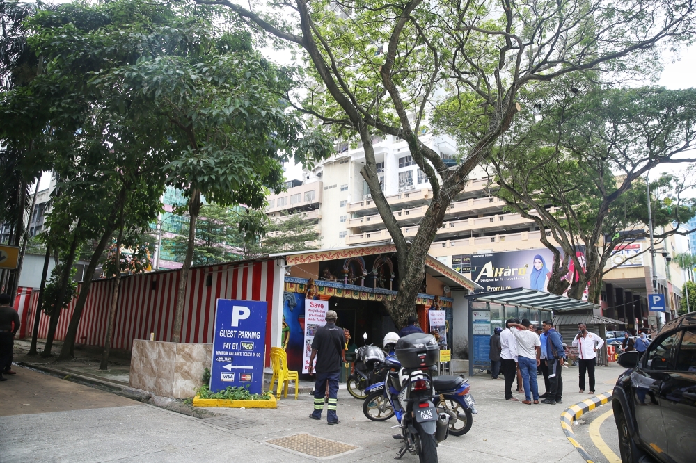 File picture of Dewi Sri Pathrakaliamman Temple in Jalan Munshi Abdullah in Masjid India area, Kuala Lumpur, March 20, 2025. — Picture by Choo Choy May