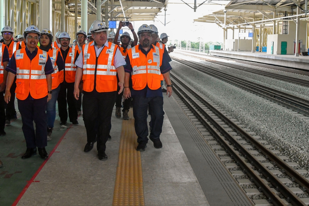 Transport Minister Anthony Loke said ECRL fares will be determined through an APAD study and require approval from the authorities. — Bernama pic