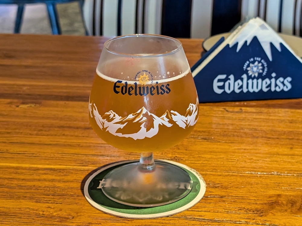 A glass of the titular stuff is fine on its own, but doesn’t quite pair with the dish. — Picture by Ethan Lau