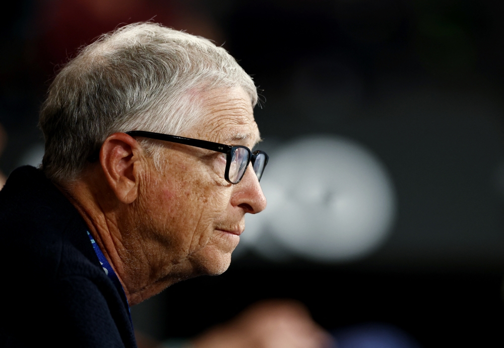 In a draft email among the documents, Epstein alleged Bill Gates had engaged in extramarital affairs. — Reuters pic  