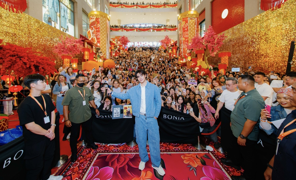 Fans and fashion converge as Thai heartthrob Joong Archen launches Bonia’s Pavilion KL concept store