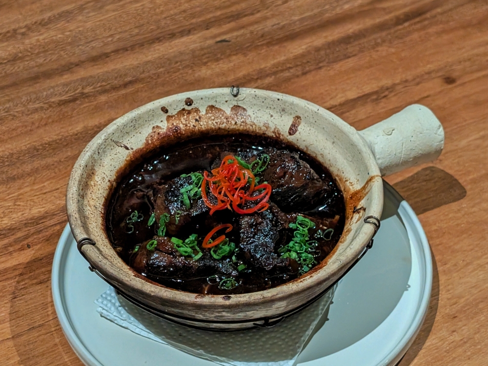 A dish left over from the Et Cetera days, the soy-braised beef ribs are as good as ever. — Picture by Ethan Lau 