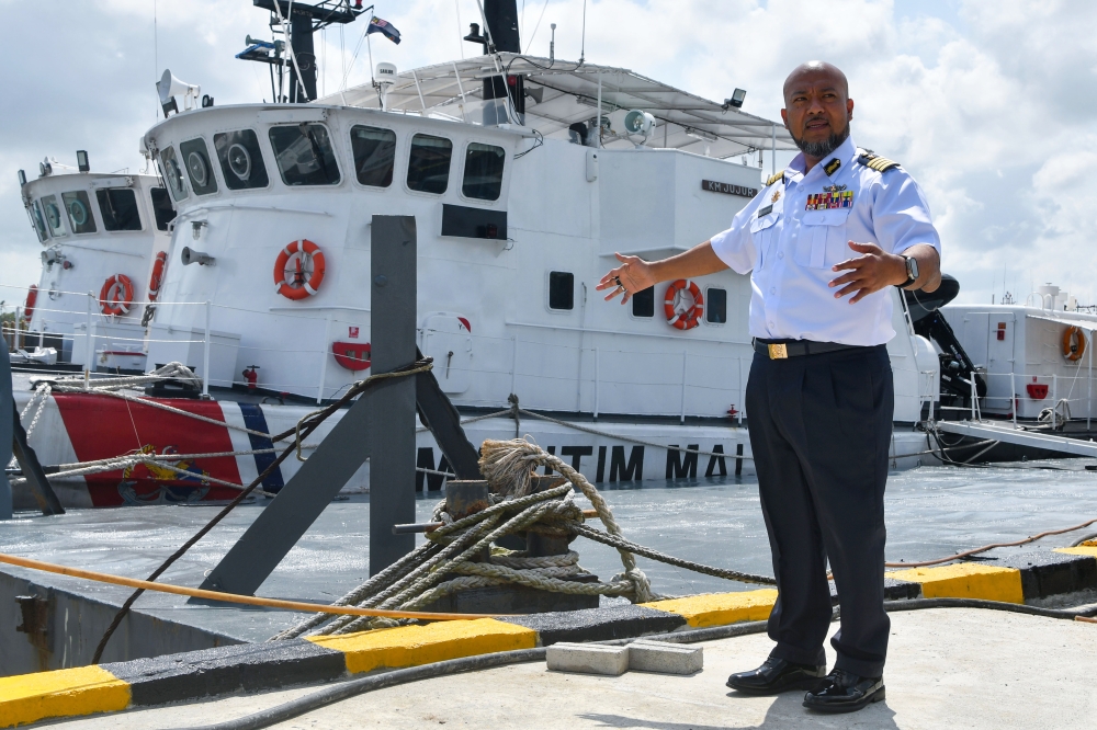 Kelantan’s director of the Malaysian Maritime Enforcement Agency (MMEA), Maritime Captain Erwan Shah Soahdi. — Bernama pic