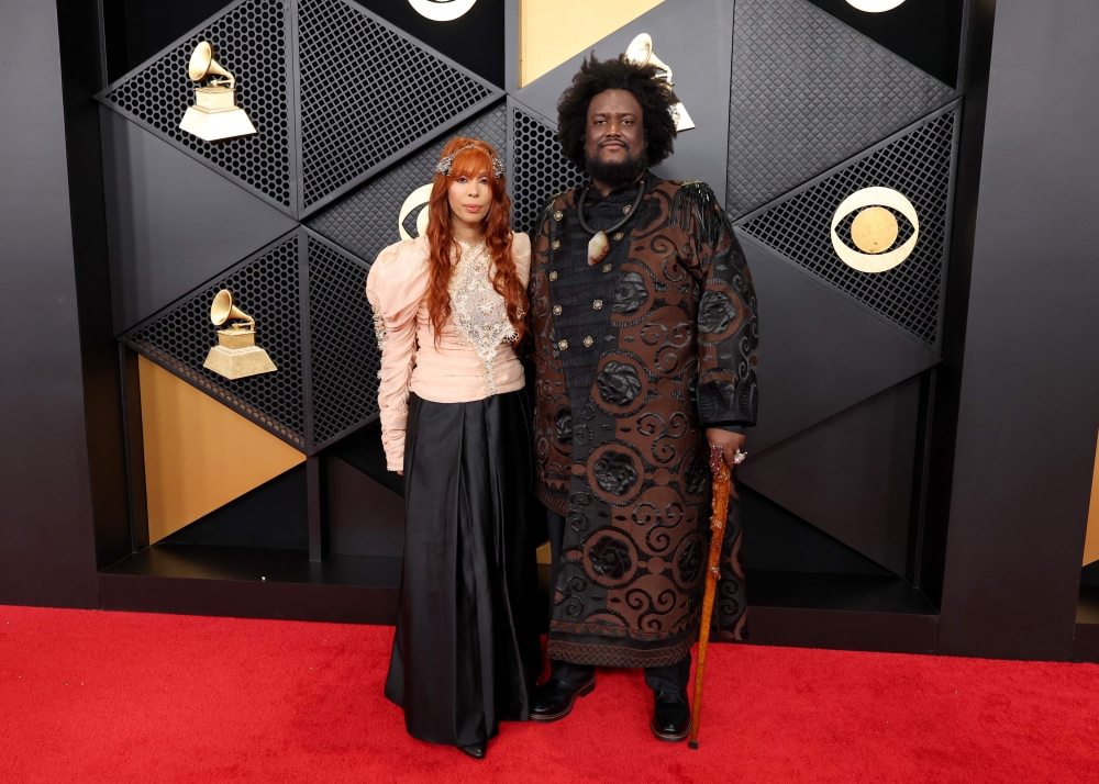 Ami Taf Ra and Kamasi Washington attend the 68th GRAMMY Awards at Crypto.com Arena on February 01, 2026 in Los Angeles, California.   — Getty Images via AFP pic