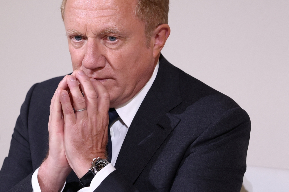 Francois-Henri Pinault, Chairman of French luxury group Kering, attends an extraordinary shareholder meeting at the company’s headquarters in Paris on September 9, 2025. — Reuters pic