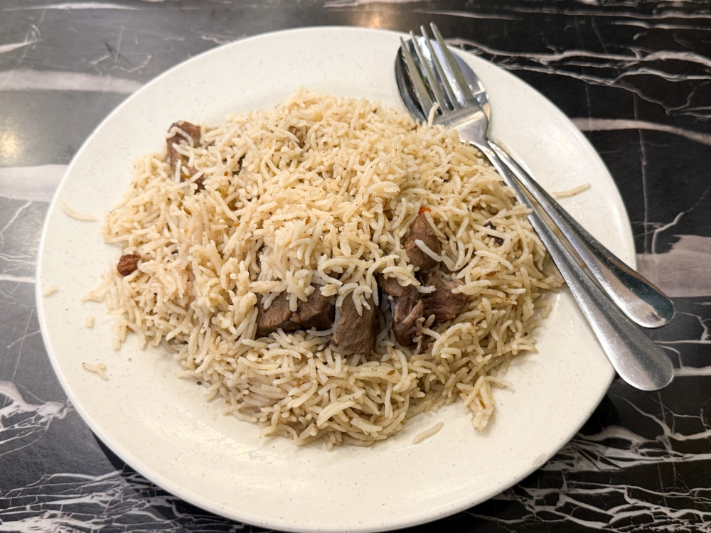 Mutton Pulao is simple but satisfying with tender meat and fluffy rice. 