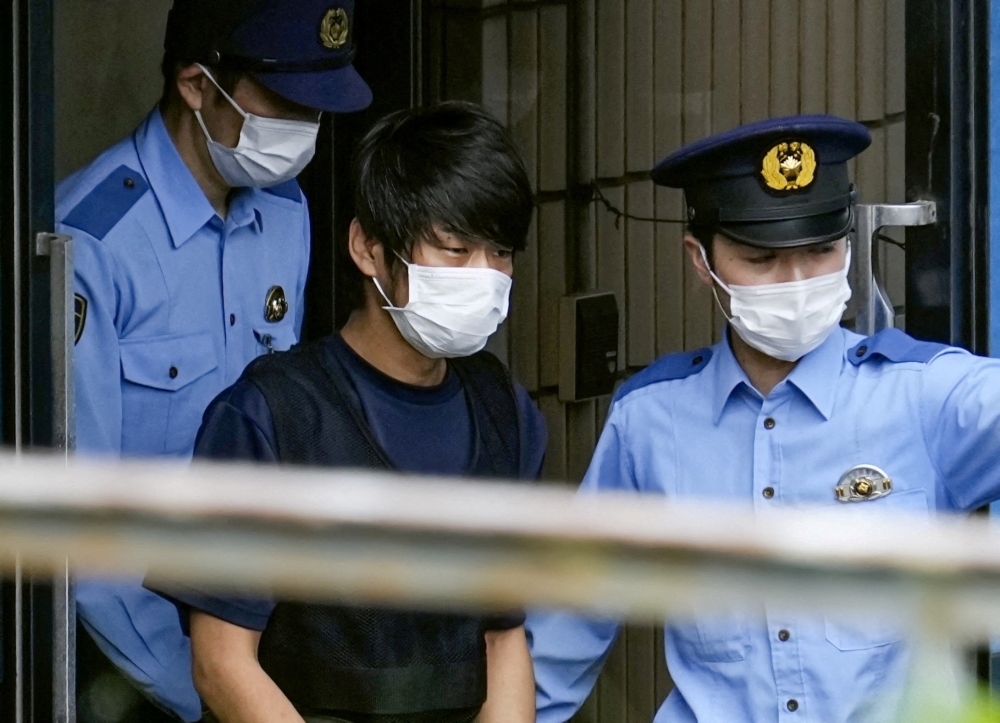 Tetsuya Yamagami, convicted of assassinating Shinzo Abe with a homemade gun in 2022, has lodged an appeal against the life sentence handed down by the Nara District Court. — Kyodo via Reuters pic