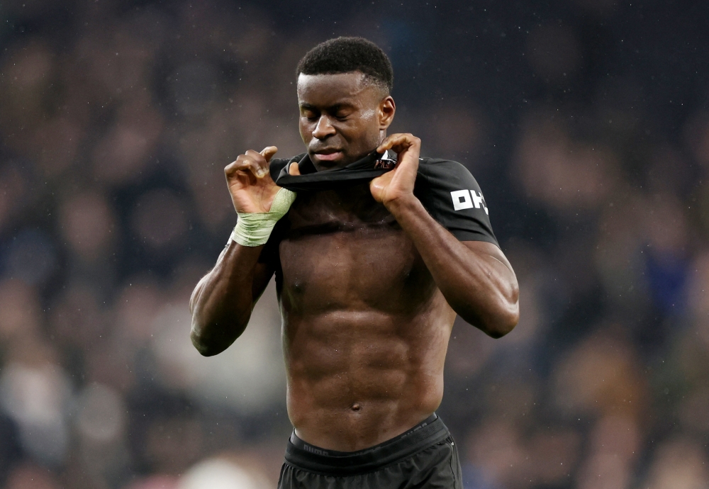 Marc Guehi, signed from Crystal Palace in January, was forced to watch from the sidelines as City beat Newcastle 3-1 in the semi-final second leg on Wednesday. — Reuters pic 