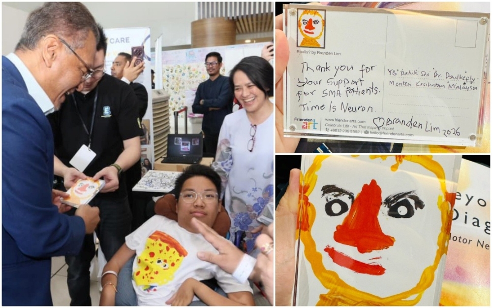 Health Minister Datuk Seri Dr Dzulkefly Ahmad meets Branden Lim, who was diagnosed with Spinal Muscular Atrophy Type 1 at age one. — Picture via Facebook/Dr Dzulkefly Ahmad