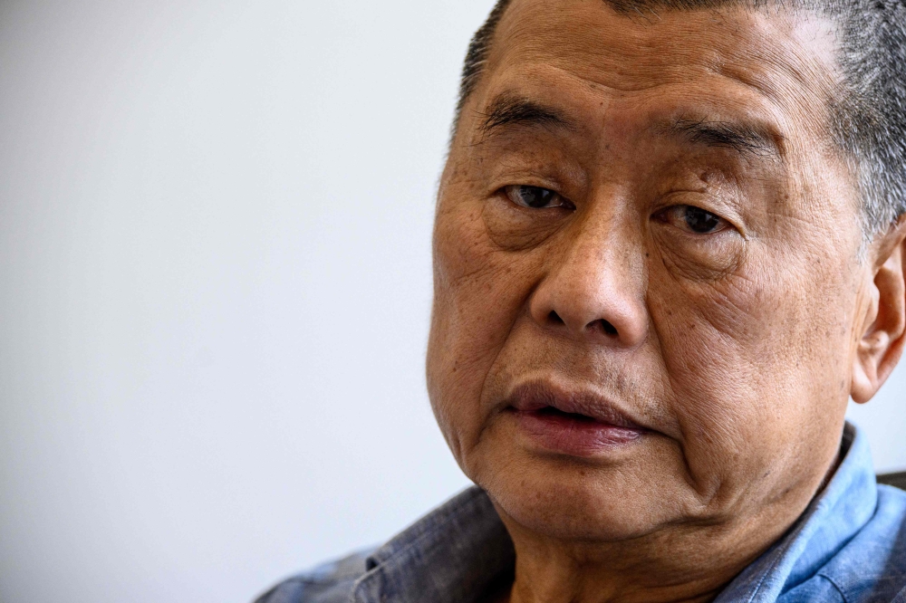 Jimmy Lai’s case has sparked condemnation internationally from journalism rights groups to global leaders. — Reuters pic