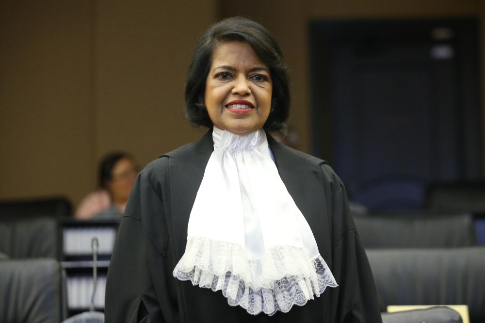 Out of all the currently serving Federal Court judges, Tan Sri Nallini Pathmanathan is the most senior now, as she has been serving the longest as a Federal Court judge. — Picture by Azinuddin Ghazali