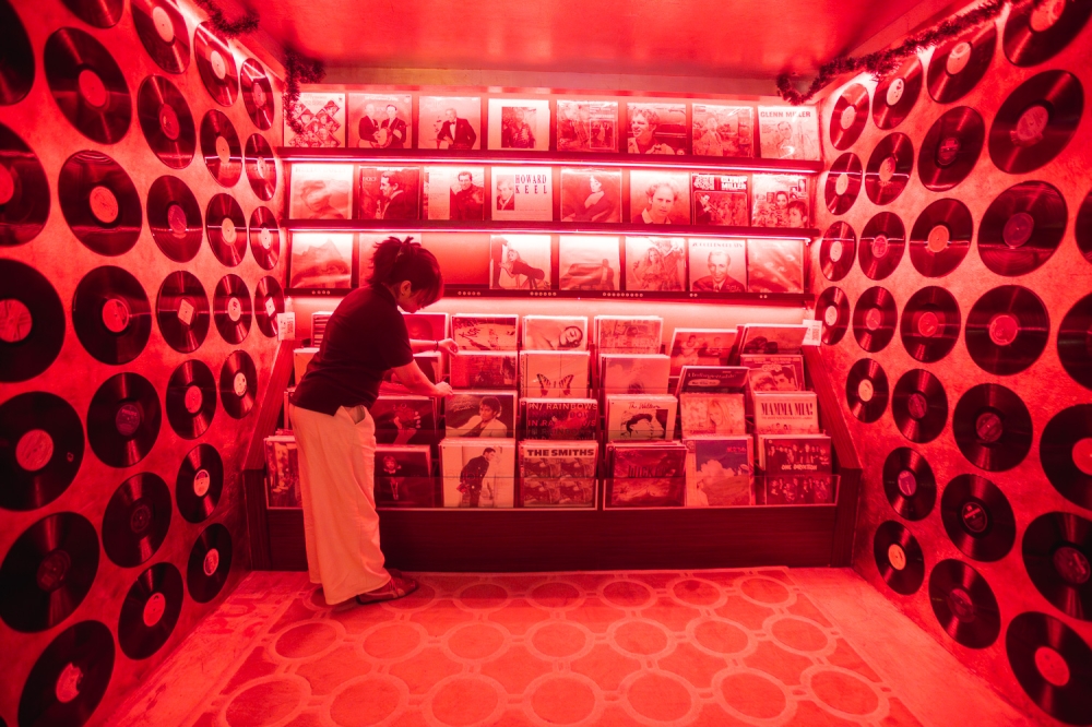 Currently, both branches of Eternyl Vinyl Cafe have close to 1,000 records to choose from. — Picture by Raymond Manuel 