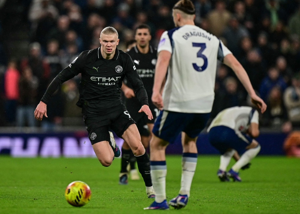Haaland has scored just twice in his last 12 appearances, and Guardiola elected to drop him to the bench for City’s 3-1 win over Newcastle in the League Cup semi-final second leg on Wednesday. — AFP pic